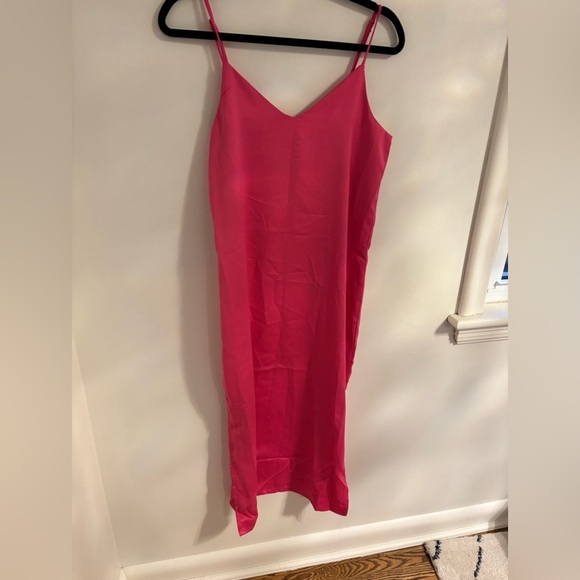 JJXX Pink Satin Cleo  Dress NWT - Picture 10 of 12